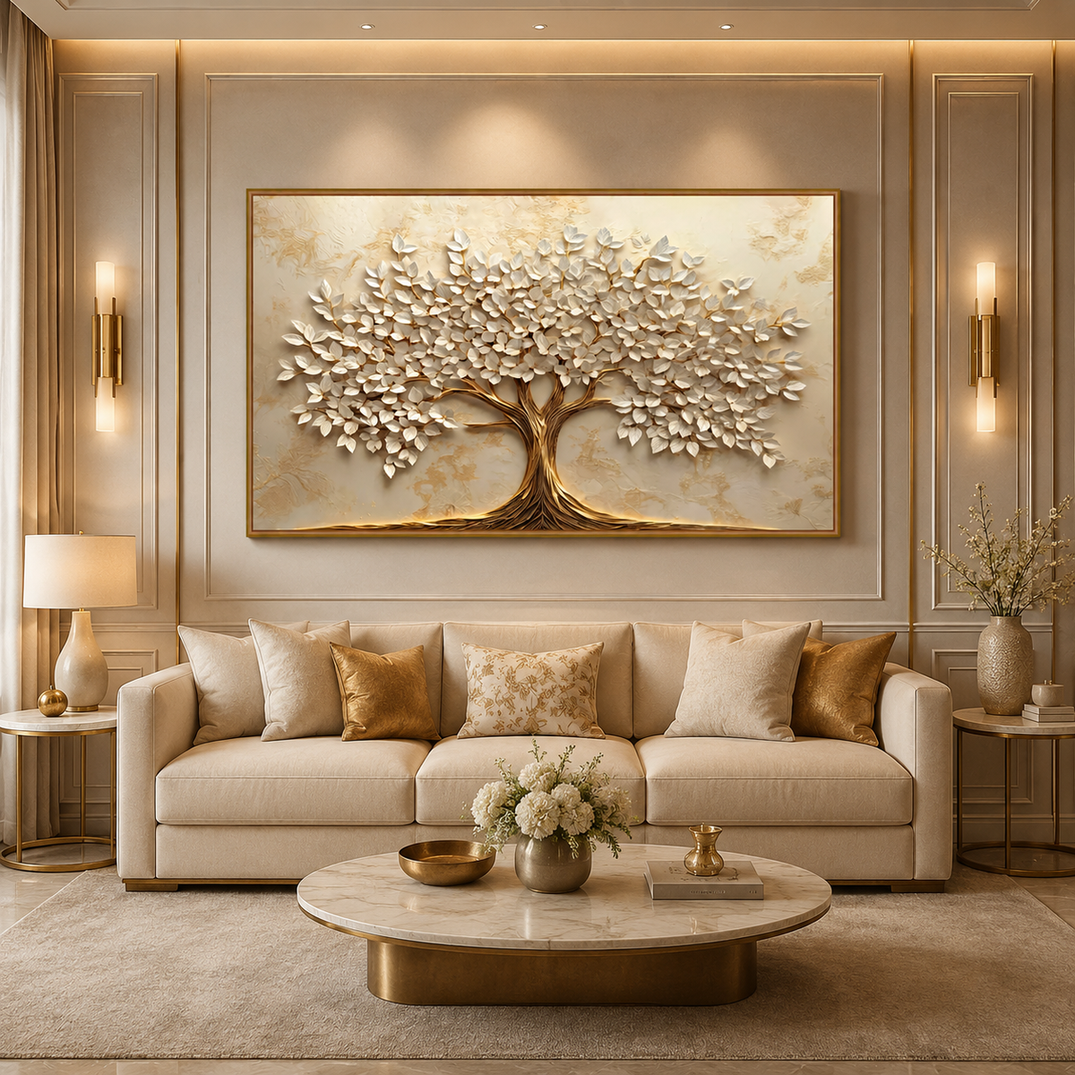 Árbol de Aura Dorada - cuadro decorativo