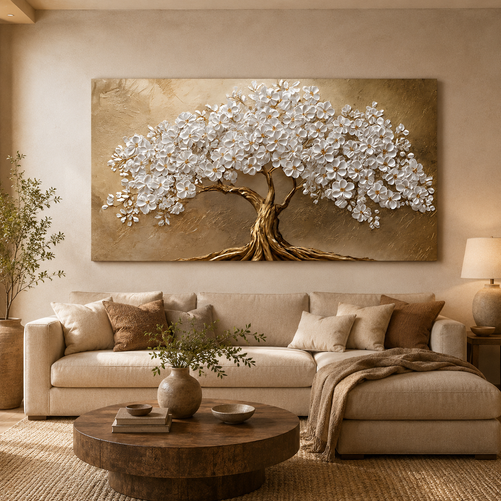 Árbol de Raíz Dorada - cuadro decorativo