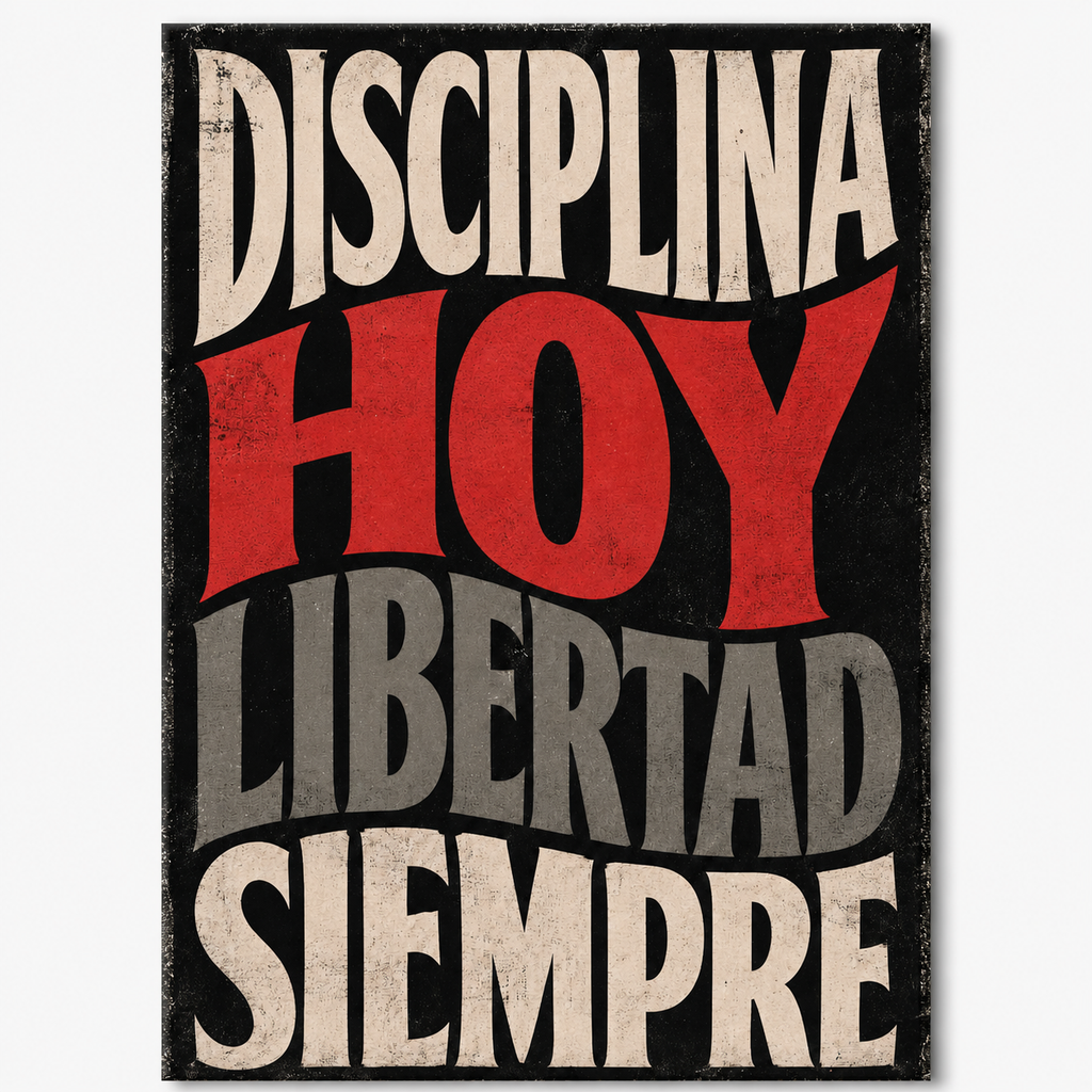 Disciplina Hoy - cuadro decorativo