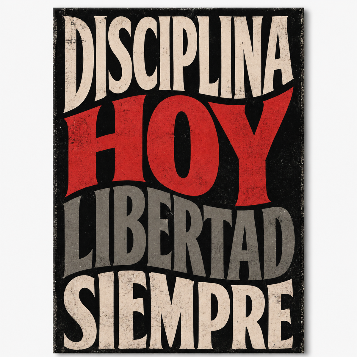 Disciplina Hoy - cuadro decorativo