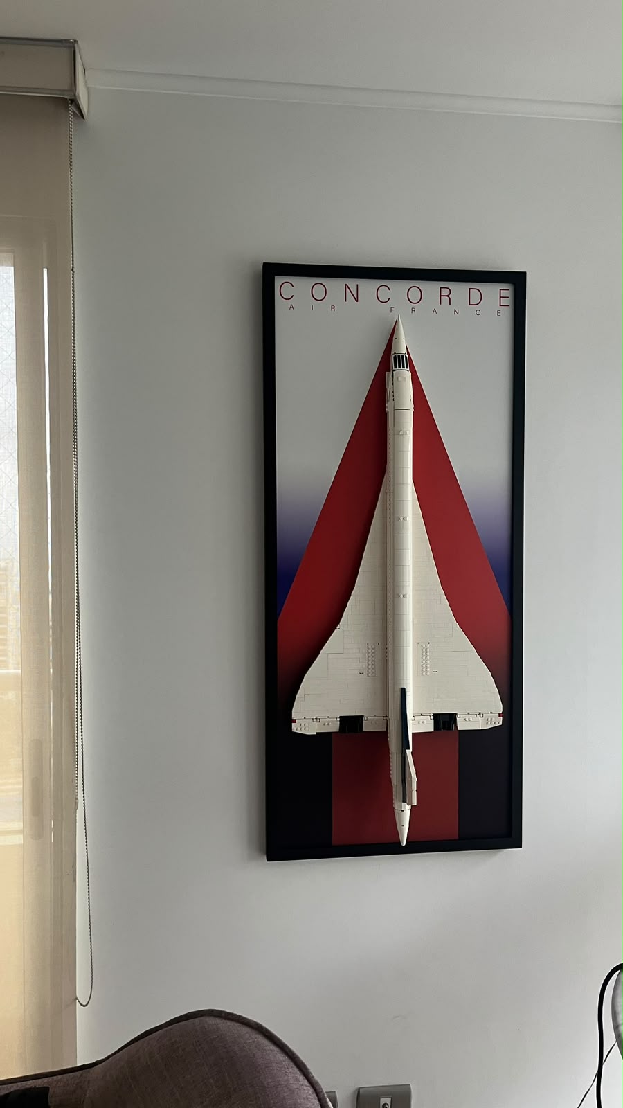 Cuadro LEGO avión Concorde Air France