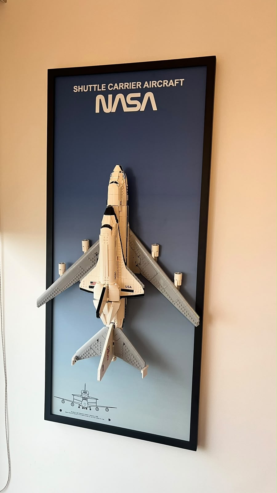 Cuadro LEGO avión NASA Shuttle Carrier Aircraft
