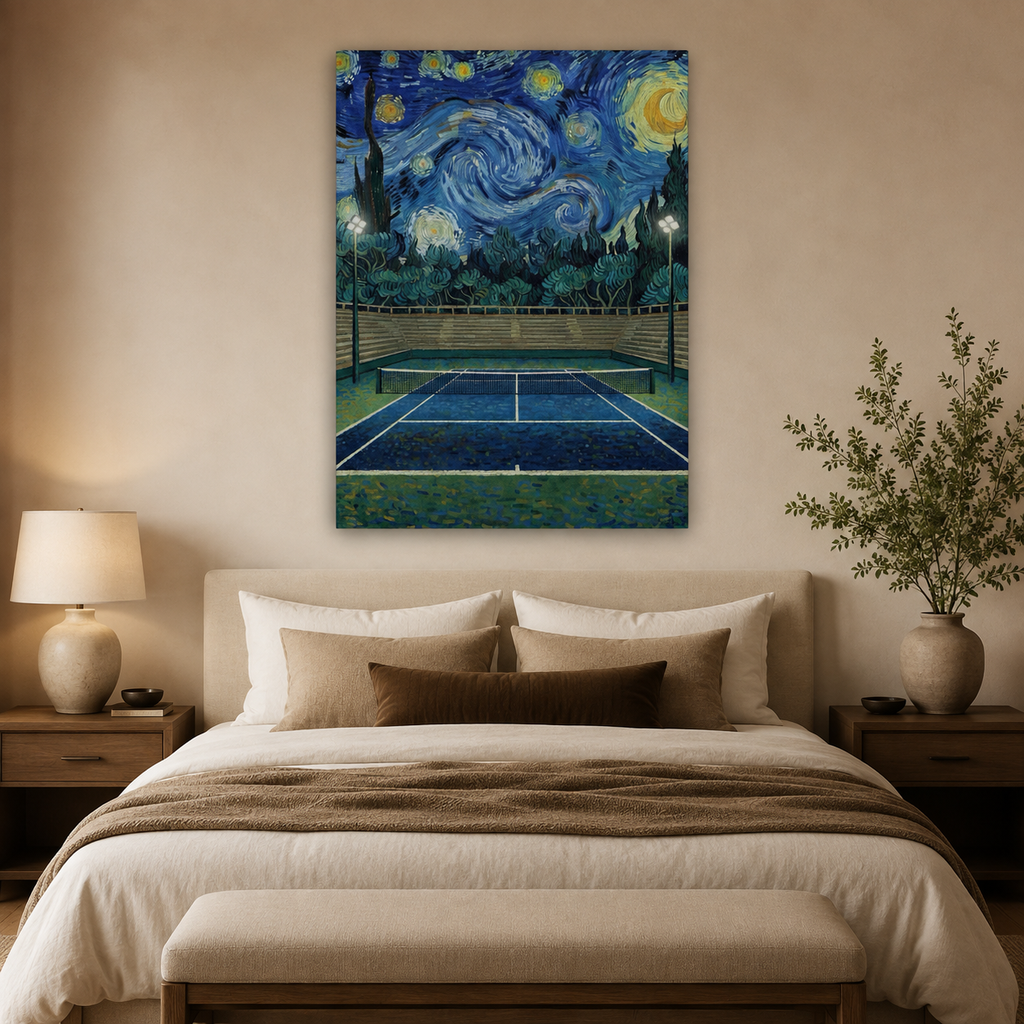 Tennis Night - cuadro decorativo
